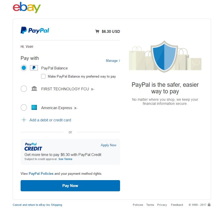 eBay address is different from PayPal address - The eBay Canada Community