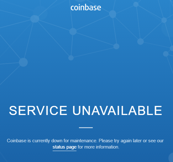 Coinbase Exchange Status