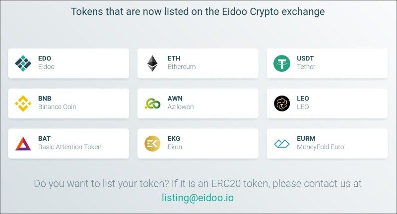 Top Eidoo (EDO) Wallets | CoinCarp