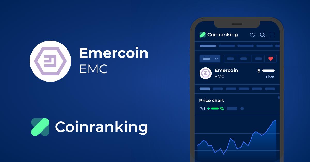 Emercoin Price Today - EMC Coin Price Chart & Crypto Market Cap