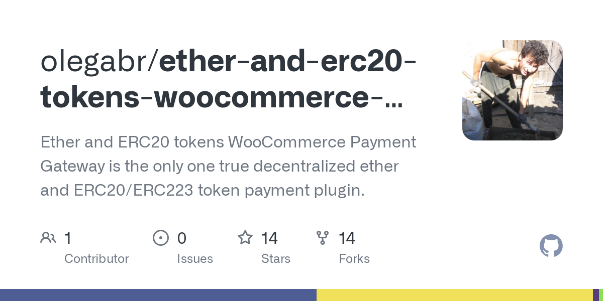 Ether and ERC20 tokens WooCommerce Payment Gateway – Extension WordPress | cointime.fun Français