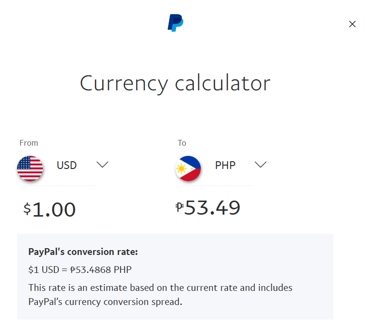 PayPal Conversion Rates - KnightsbridgeFX