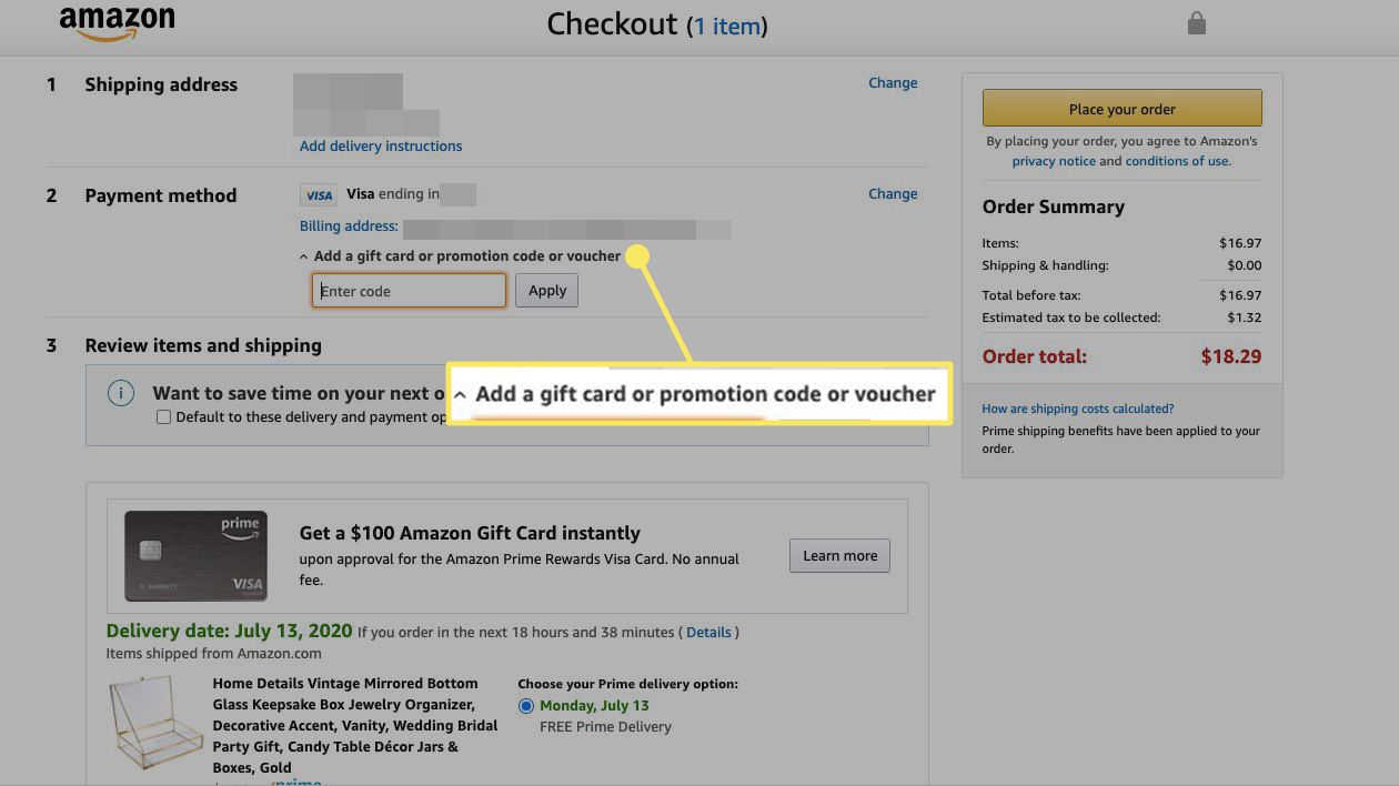 How to Redeem an Amazon Gift Card