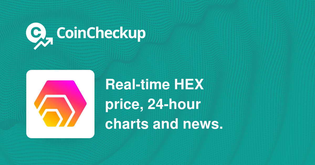 Calculate HEX to EUR live today (HEX-EUR) | CoinMarketCap