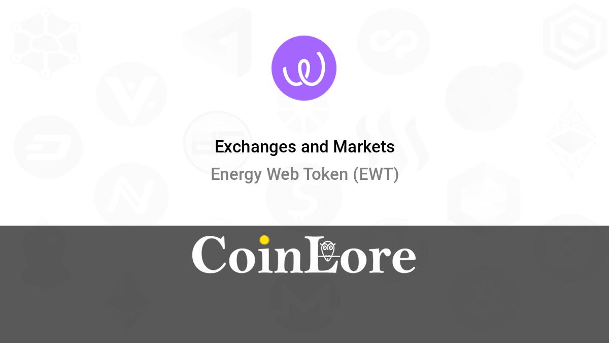 Energy Web Token price now, Live EWT price, marketcap, chart, and info | CoinCarp