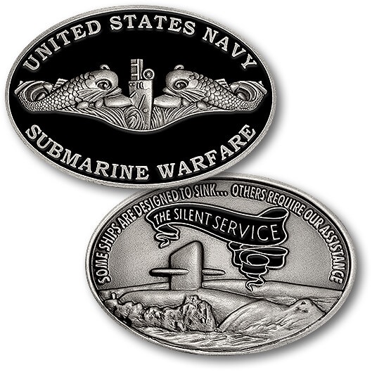 Submarine Challenge Coin: SSN Sub Killer Club / Fast Attack Tough