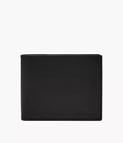 Fossil Derrick Dark Brown Leather Wallet | MYER