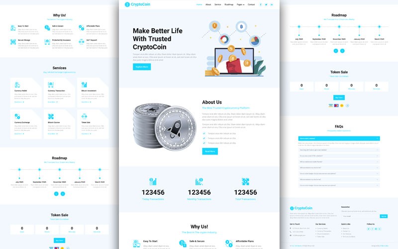 Crypto Website Templates