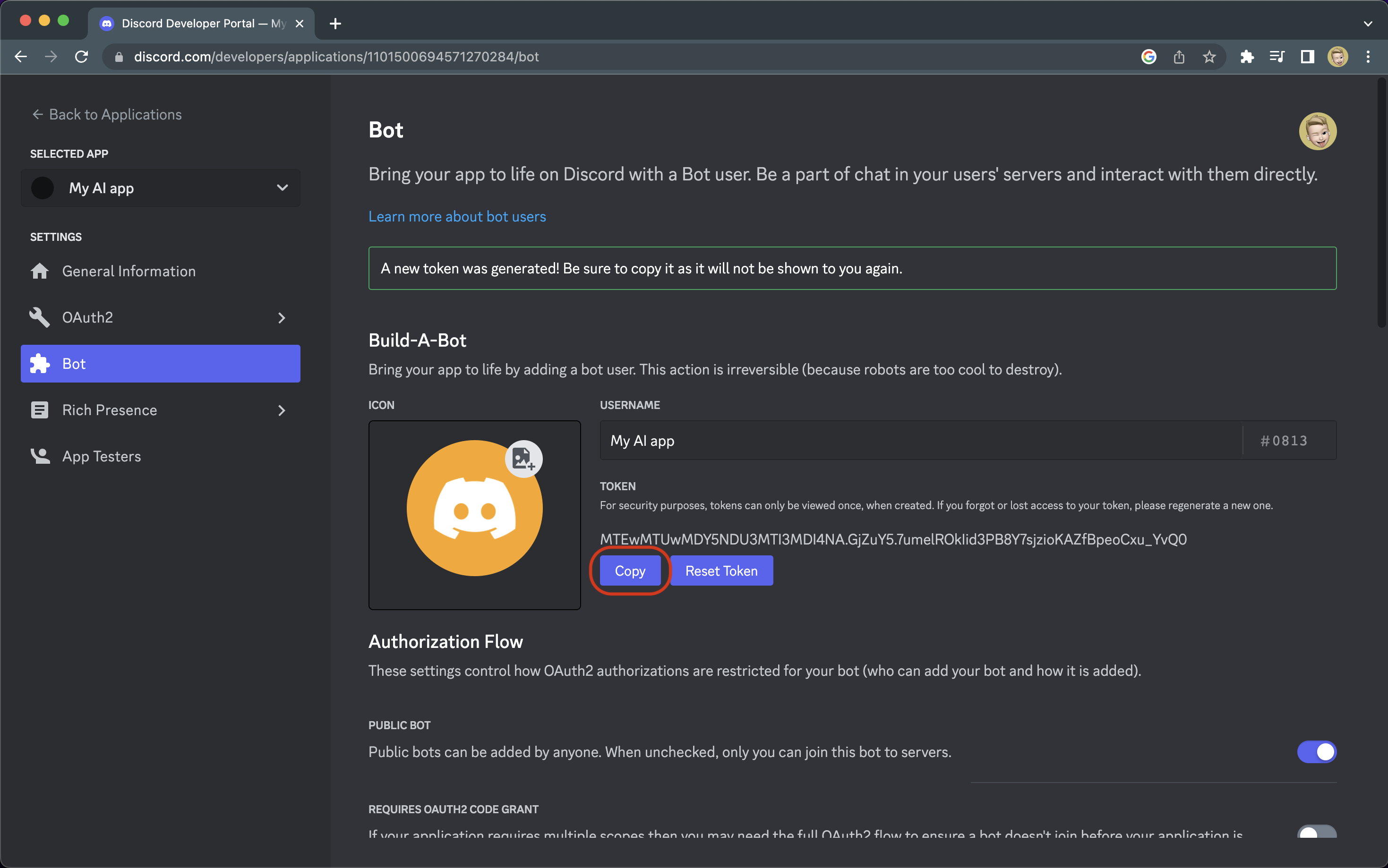 Discord Developer Portal