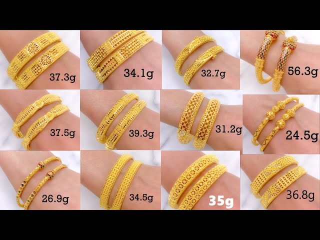 Buy Gold Bangles with Unique Designs Online | Malabar Gold & Diamonds US