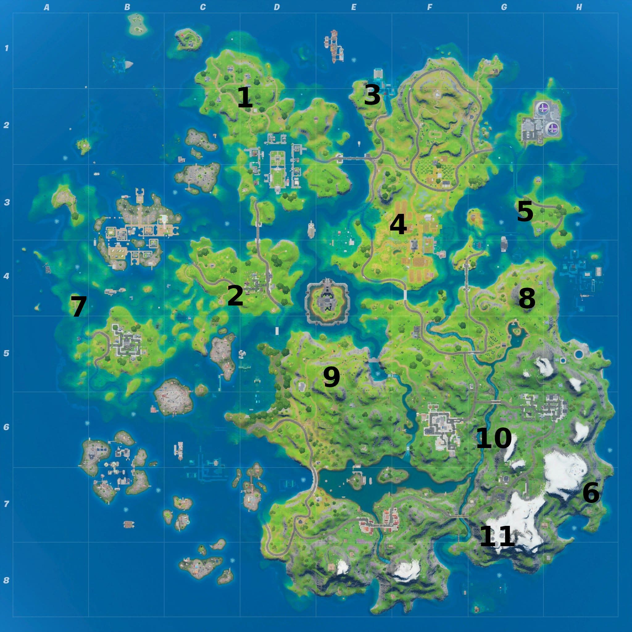 Fortnite Season 3 XP Coin Locations - Maps for All Weeks! - Pro Game Guides