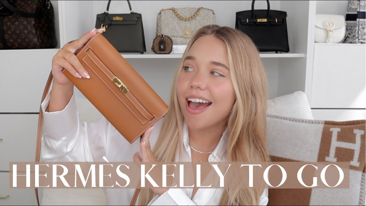 Kelly To Go Wallet gold with gold hardware - HERMÈS | THÉM