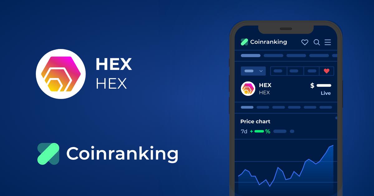 HEX (HEX) live coin price, charts, markets & liquidity