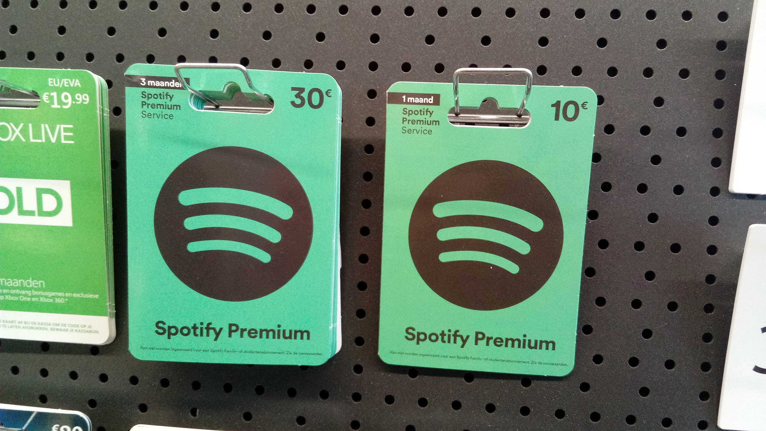 Gift cards - Spotify