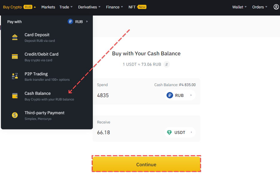 How to Make a Deposit in Binance