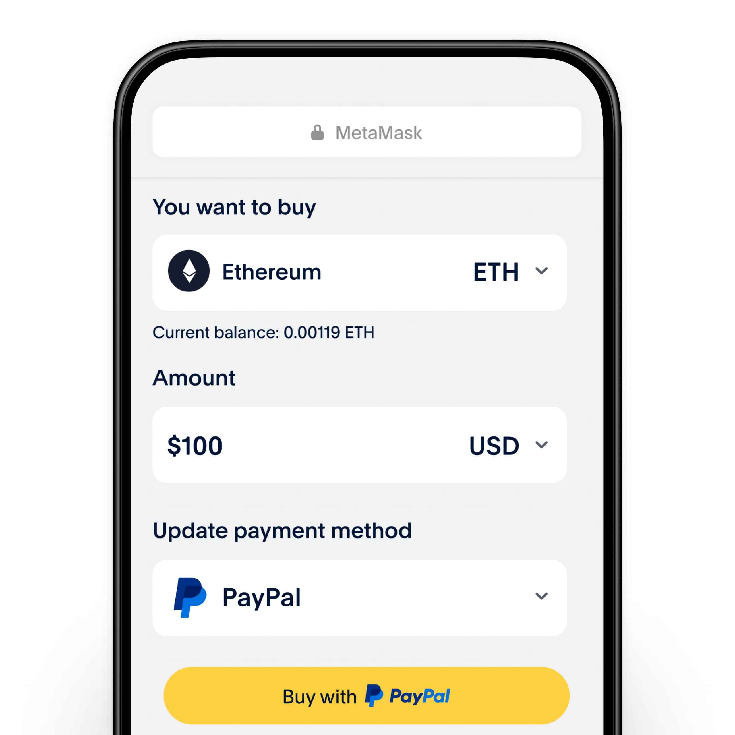 Using PayPal as a payment method within your external Crypto wallet | PayPal US