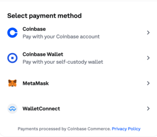 Coinbase Commerce - WooCommerce Pay with crypto with Coinbase Commerce