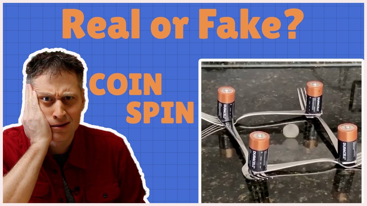 Clam shell mirrors: Floating coin illusion. | Lecture Demonstrations