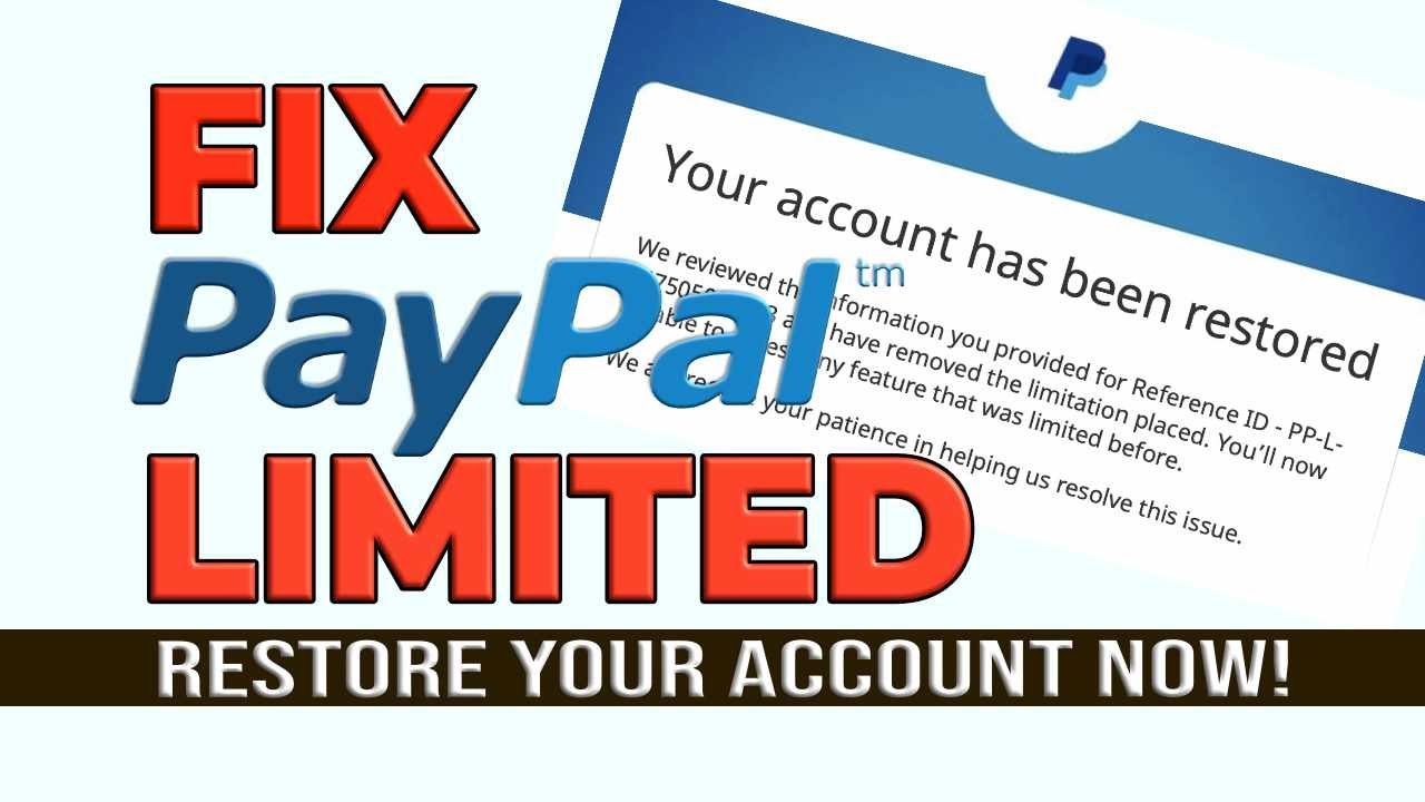 How do I remove a limitation from my account? | PayPal AU