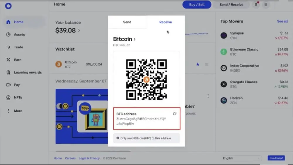 How To Find Your Wallet Addresses in Coinbase