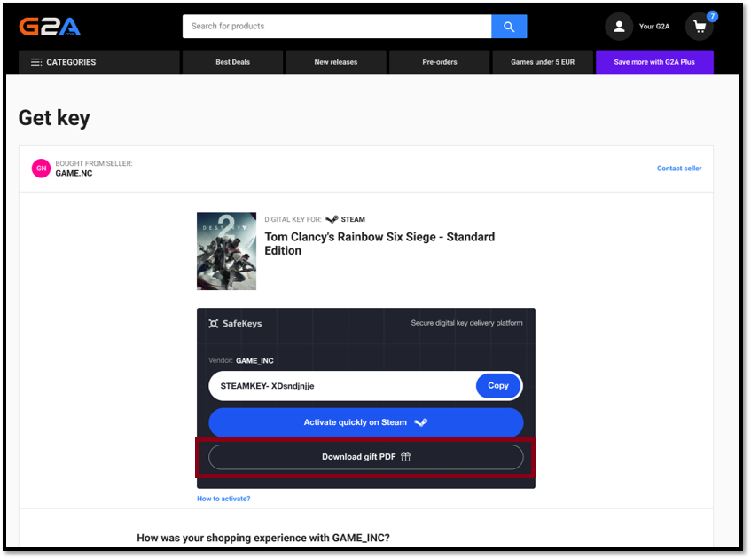 Digital Download Game Prices Comparison