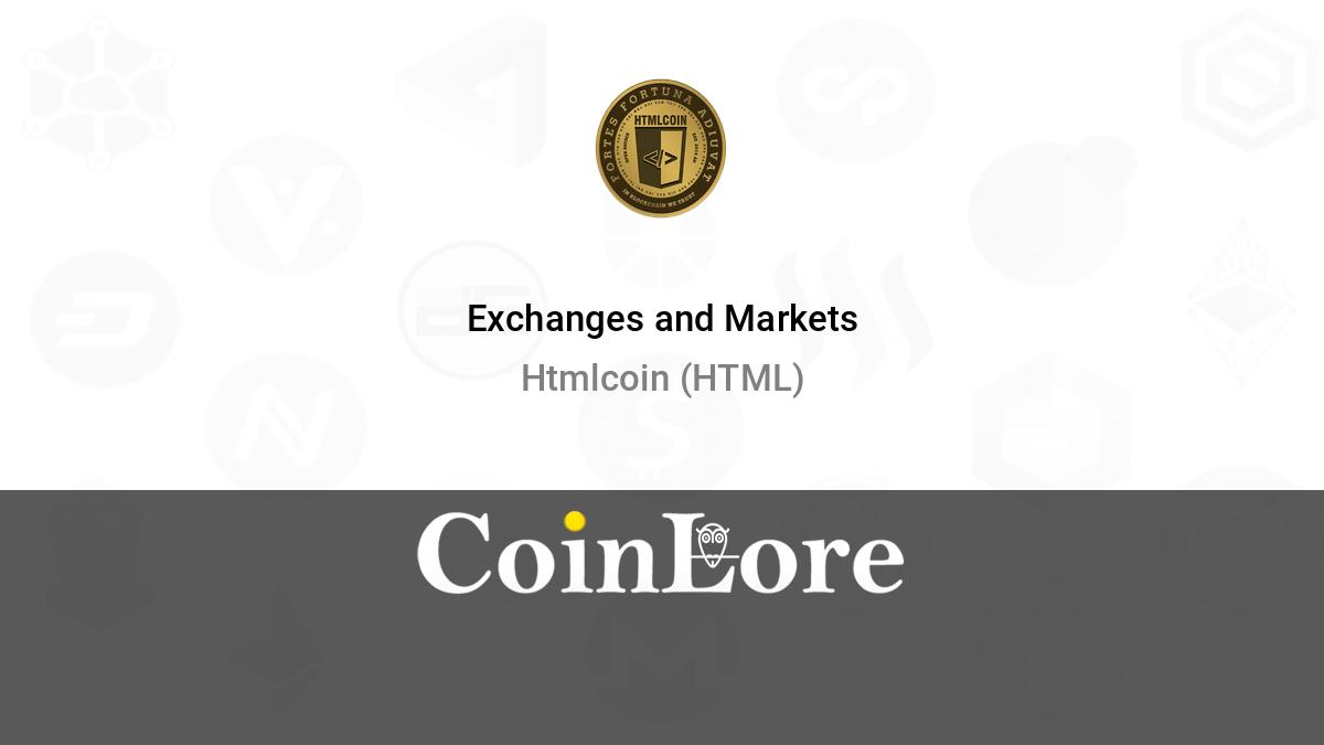 HTMLCOIN price - HTML to USD price chart & market cap | CoinBrain