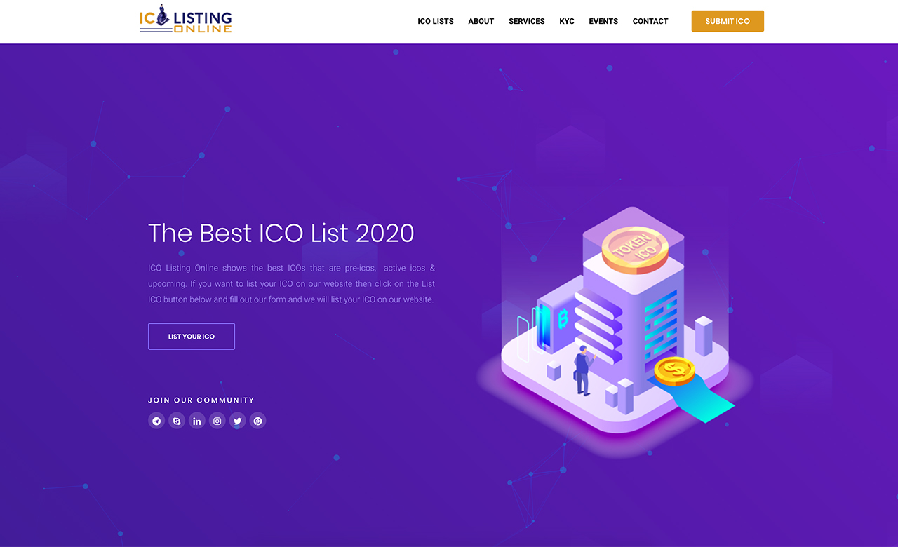 Upcoming ICO List | ICO Listing | Initial Coin Offering List