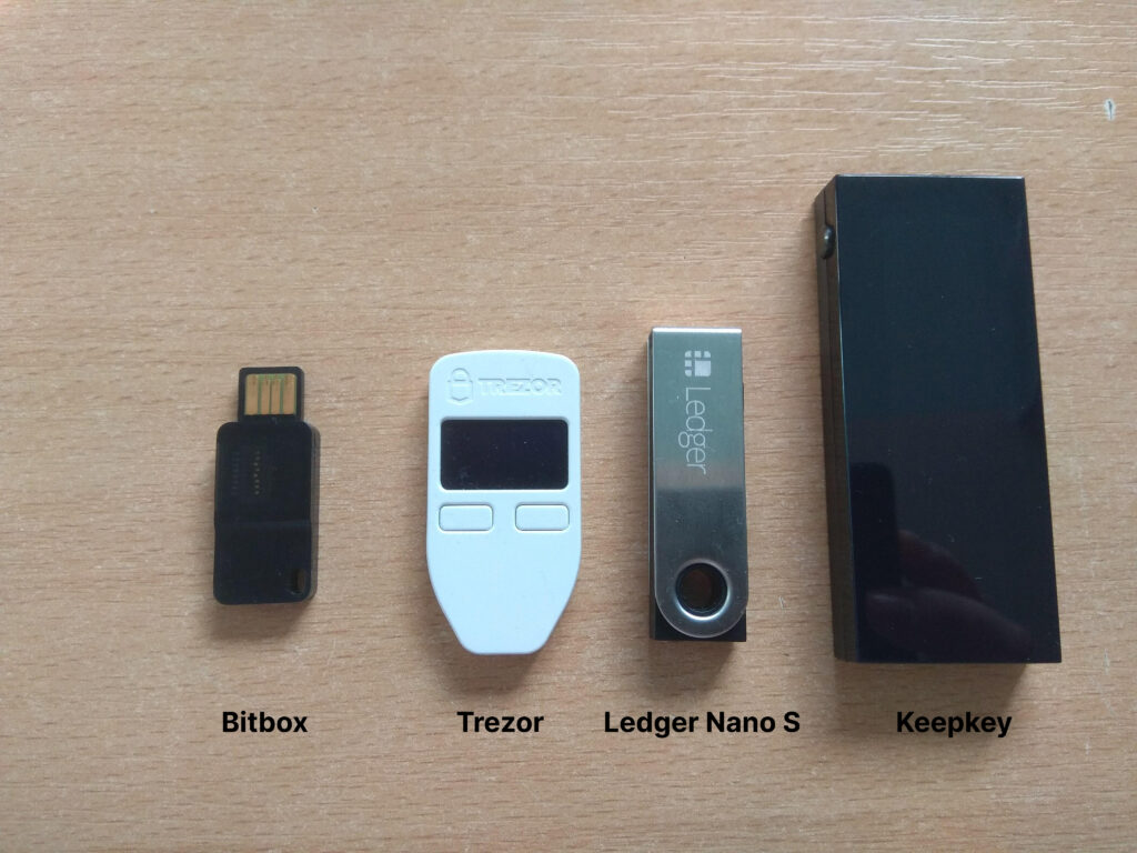 Trezor One vs. Ledger Nano S vs. KeepKey 