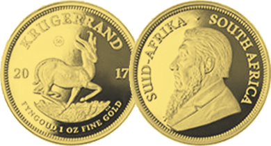 South African Krugerrand, the oldest gold coins