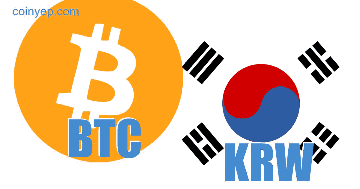 BTCKRW Bitcoin South Korean Won - Currency Exchange Rate Live Price Chart