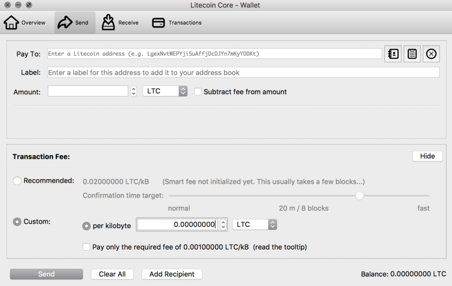 Litecoin Core wallet not accepting passphrase - litewallet - LitecoinTalk Forum