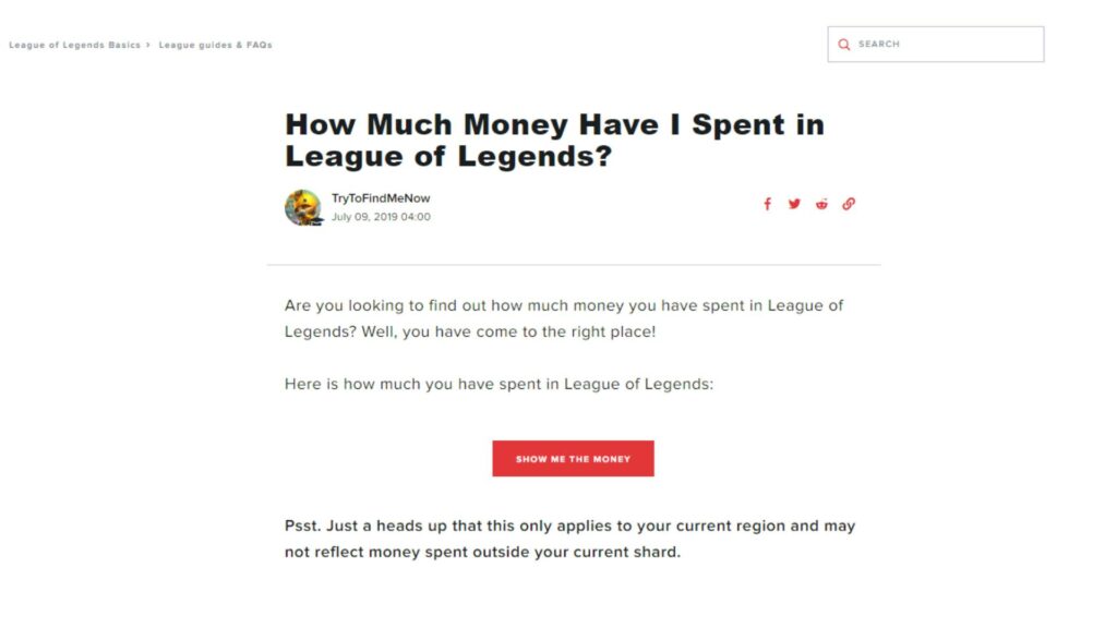 How much is your League of Legends account worth?