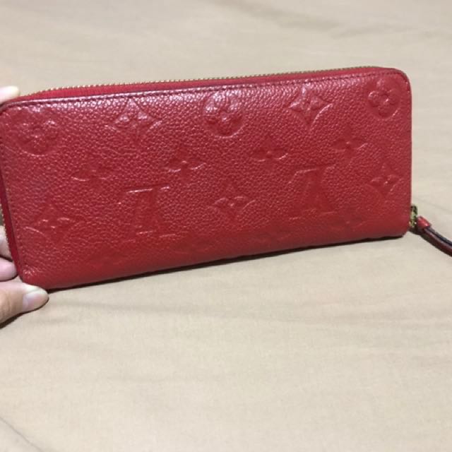 Louis Vuitton Red Monogram Empreinte Secret Compact Wallet – THE CLOSET