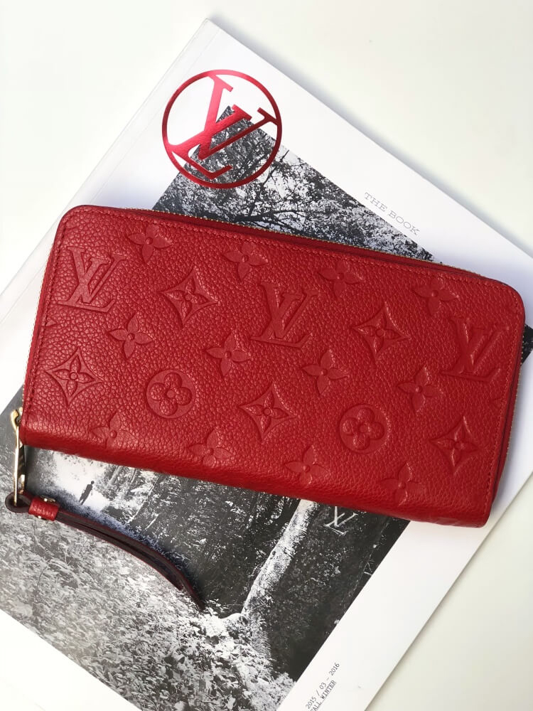 Louis Vuitton Red Monogram Empreinte Leather Victorine Wallet – Siopaella Designer Exchange