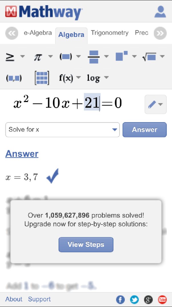 Mathway: Math Problem Solver | App Price Drops