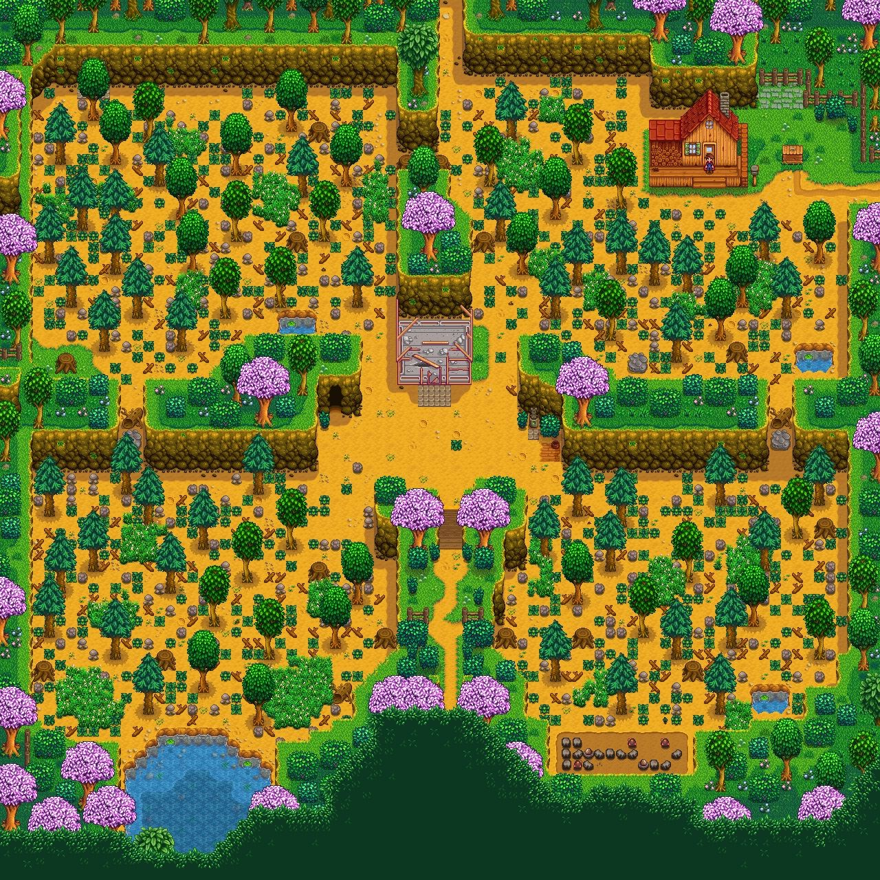 Pin by Jade Tavares on Stardew Valley | Stardew valley, Stardew valley farms, Stardew valley layout