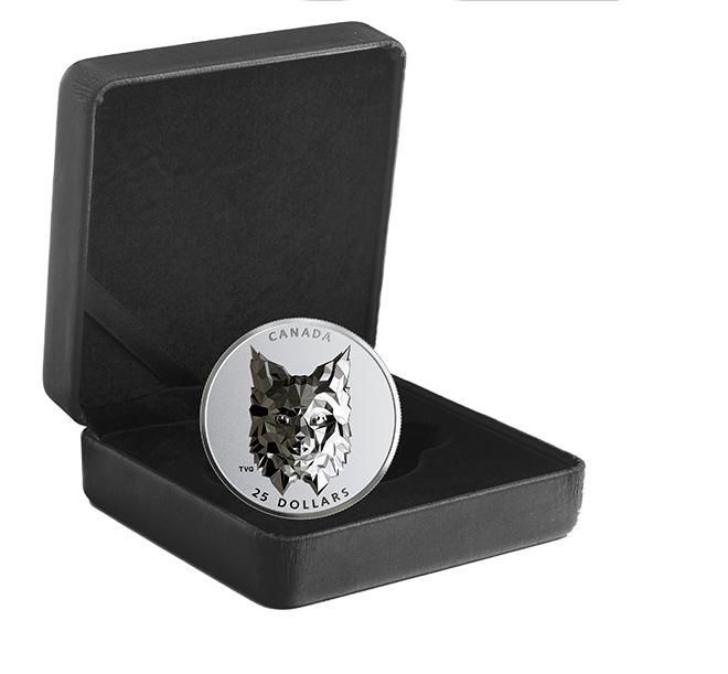 $25 FINE SILVER COIN MULTIFACETED ANIMAL HEAD: LYNX - West Edmonton Coin & Stamp