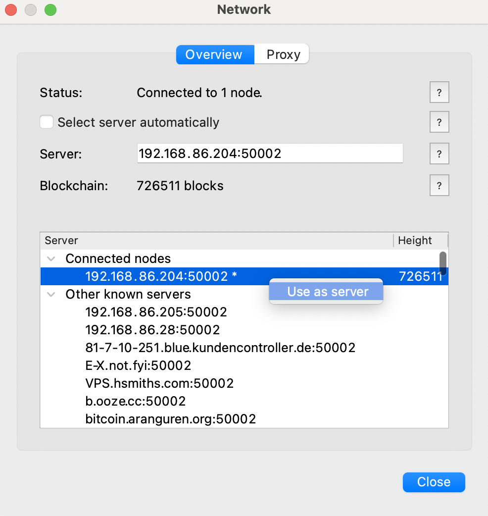 Electrum Server via Tor | Guides and Documentation