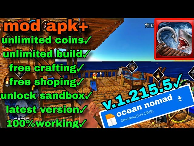 Download Raft Survival: Ocean Nomad v (MOD, Unlimited money) for android