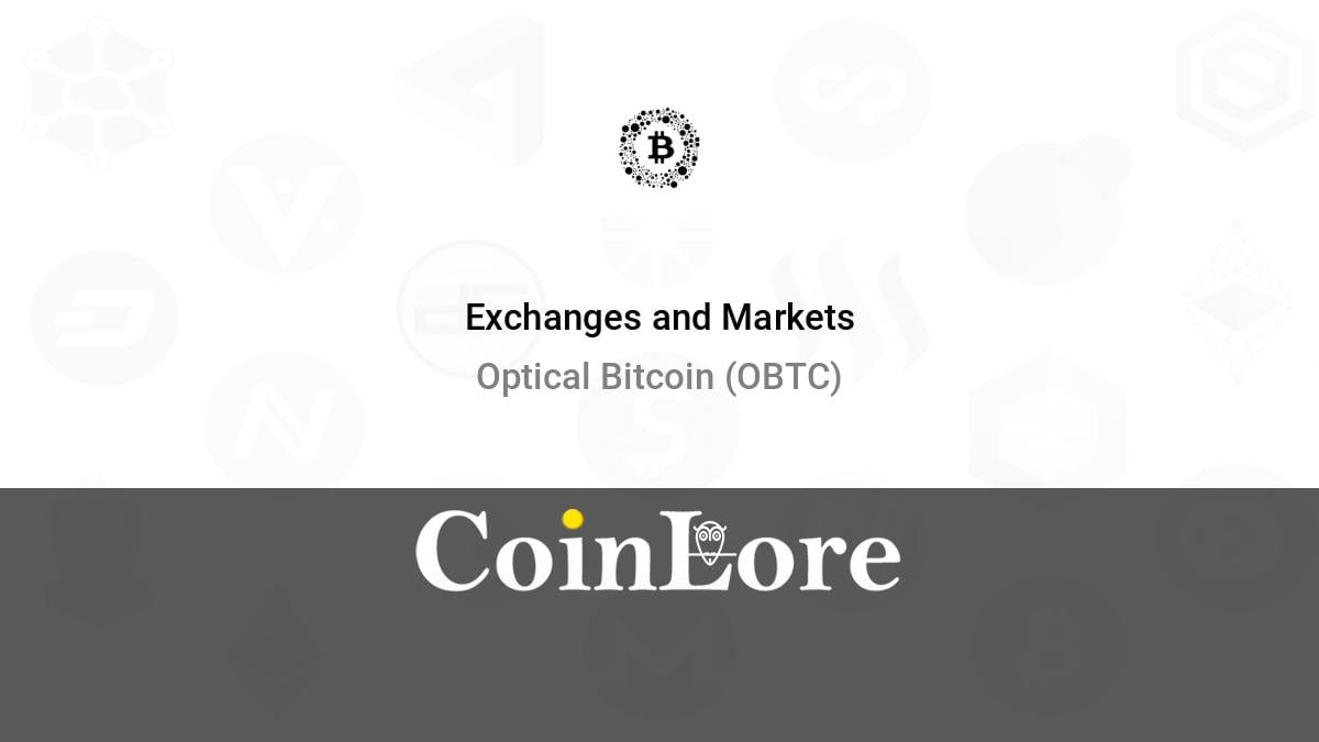 Optical Bitcoin Price Today - OBTC Coin Price Chart & Crypto Market Cap