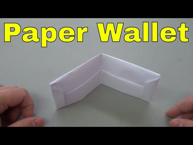 Paper Wallet : 8 Steps (with Pictures) - Instructables