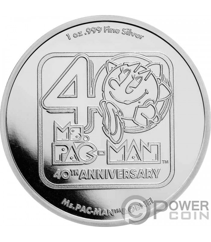 Bullion List - Silver - 1oz Silver PAC-MAN Stackable Ghost 