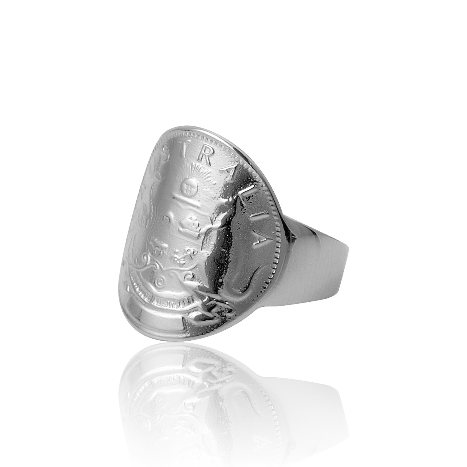 Coin Rings – Bent Silver