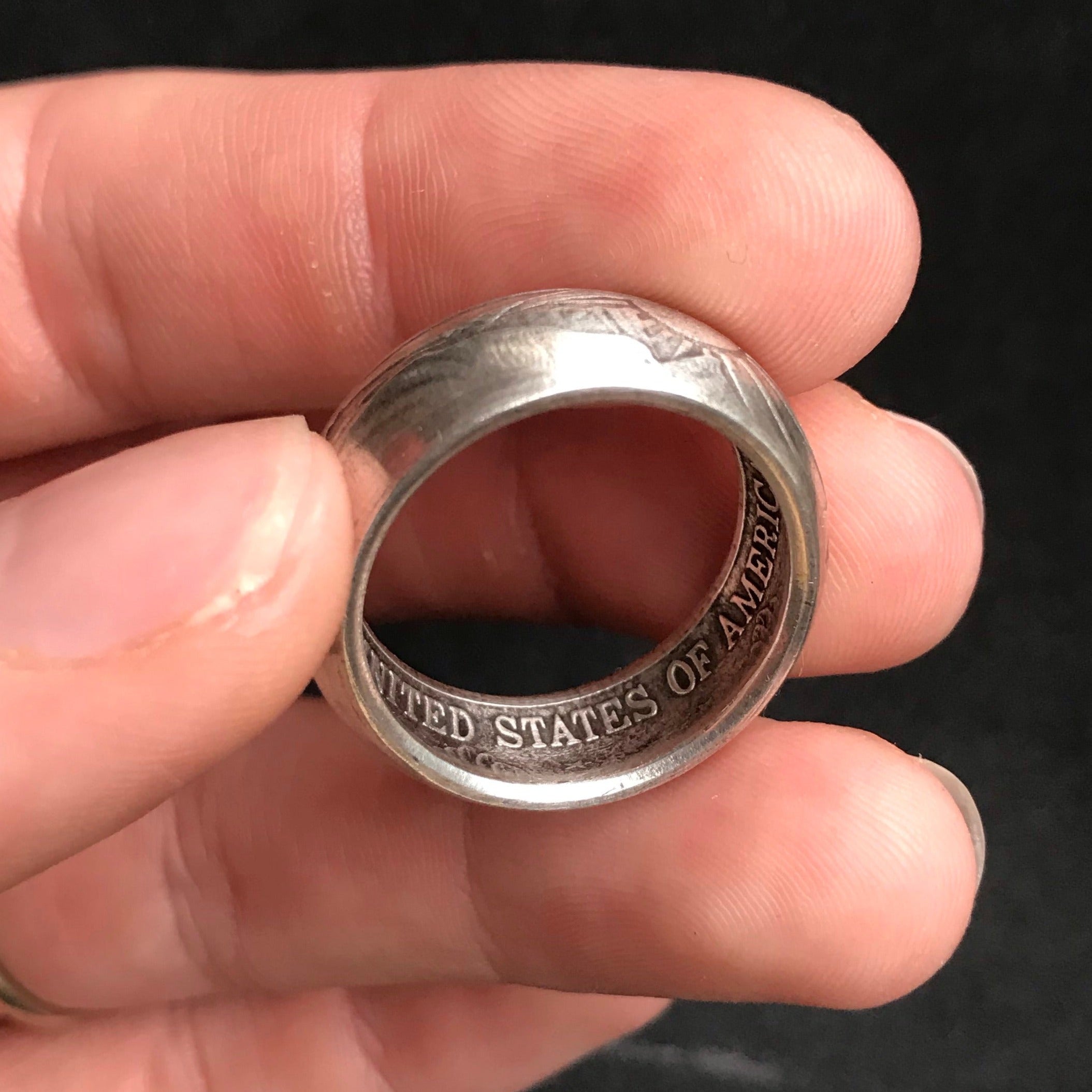 Coin Ring | American Silver Half Ounce | UK Size R – Shwen Design