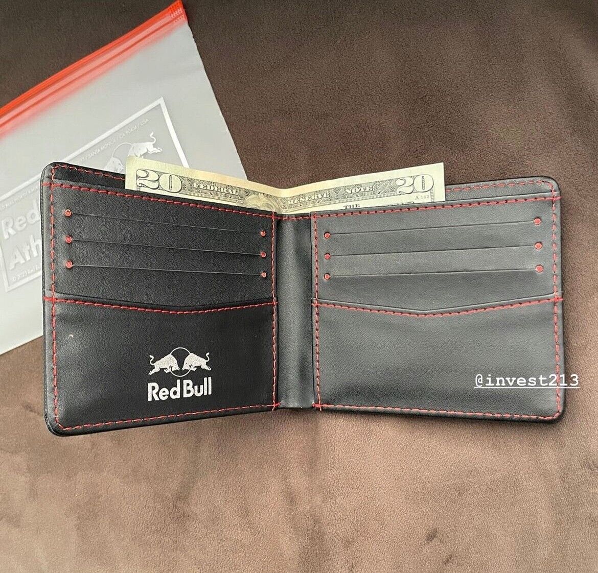 Red Bull Records Vinyl Coin Wallet