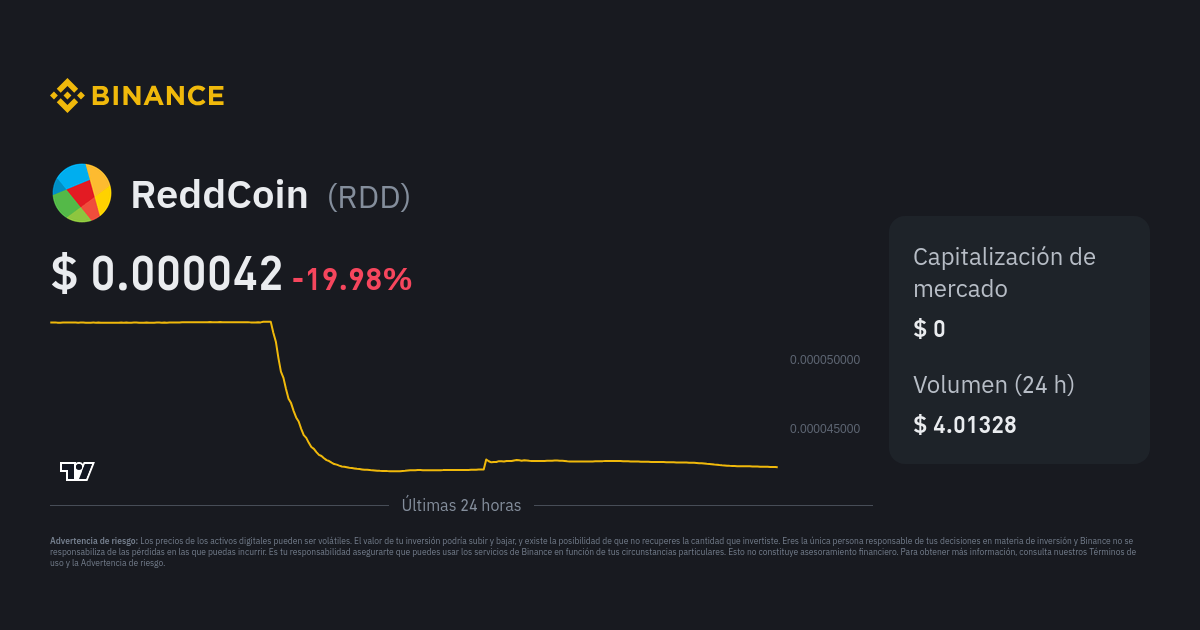 RDD to BNB Price today: Live rate Reddcoin in Binance Coin