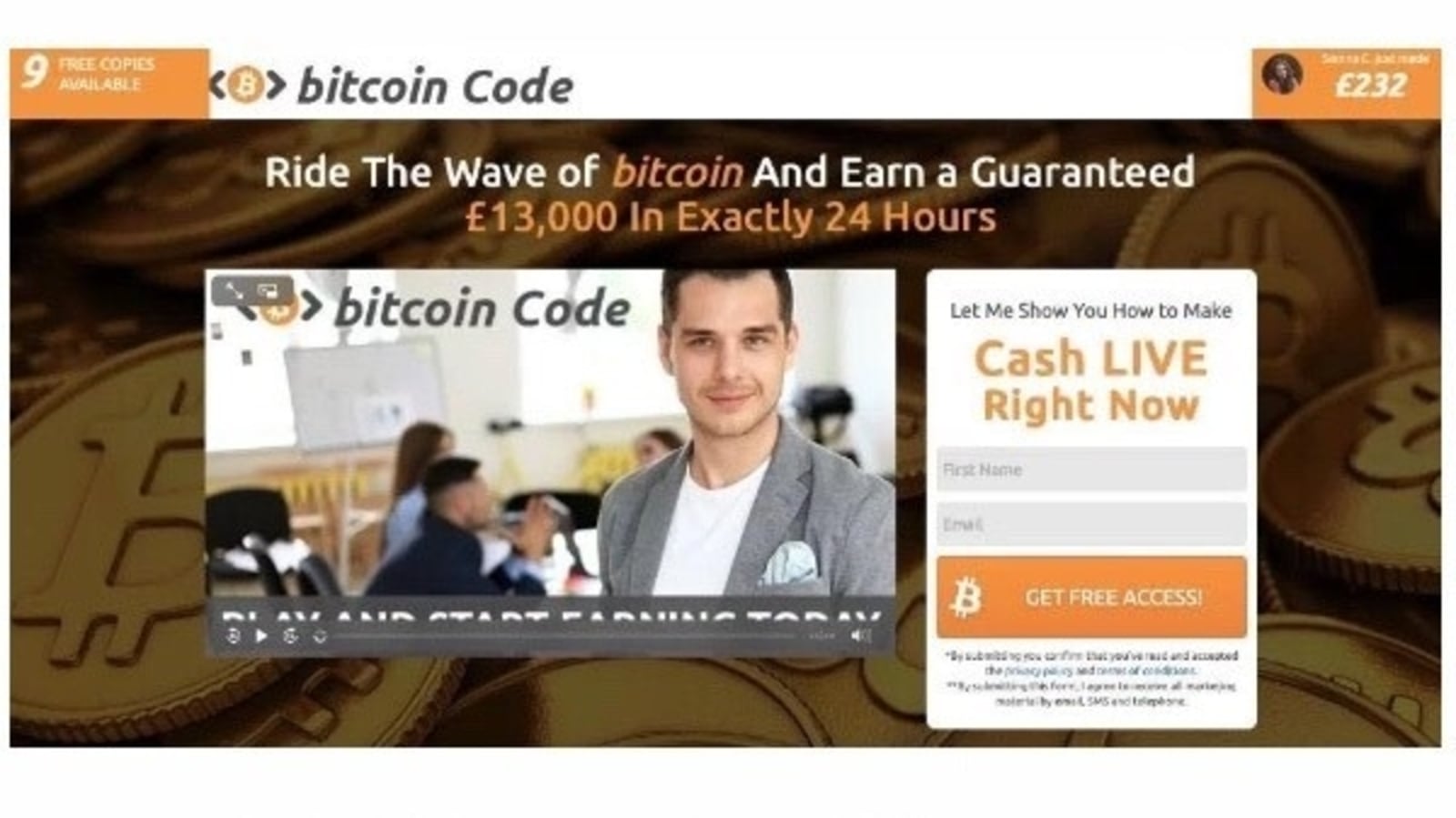 Free Bitcoin Code (Free $10 BTC & $ USDT Bonus)