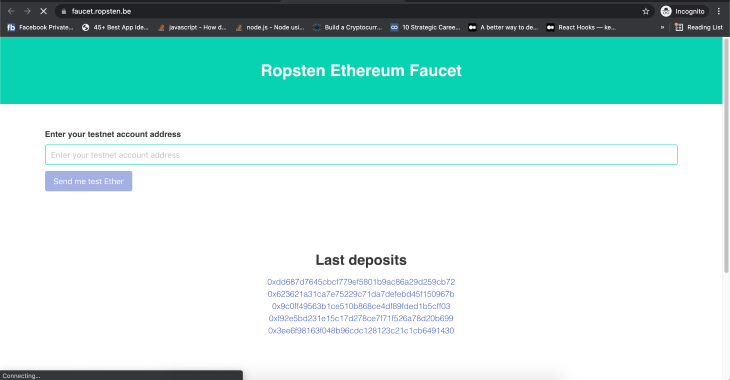 Use Ropsten as a Test Faucet | cointime.fun