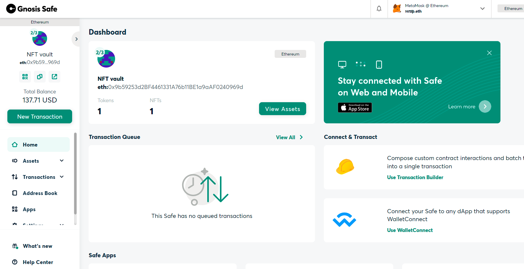 [Counterfactual] Implement Dashboard design · Issue # · safe-global/safe-wallet-web · GitHub