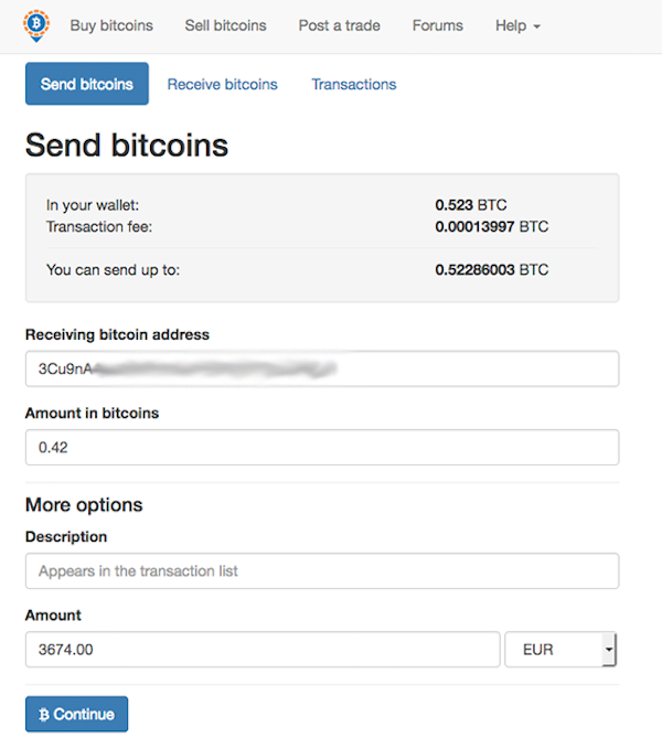 How to withdraw bitcoins through the LocalBitcoins platform?